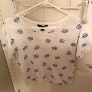 Forever 21 Seashell Printed Shirt
